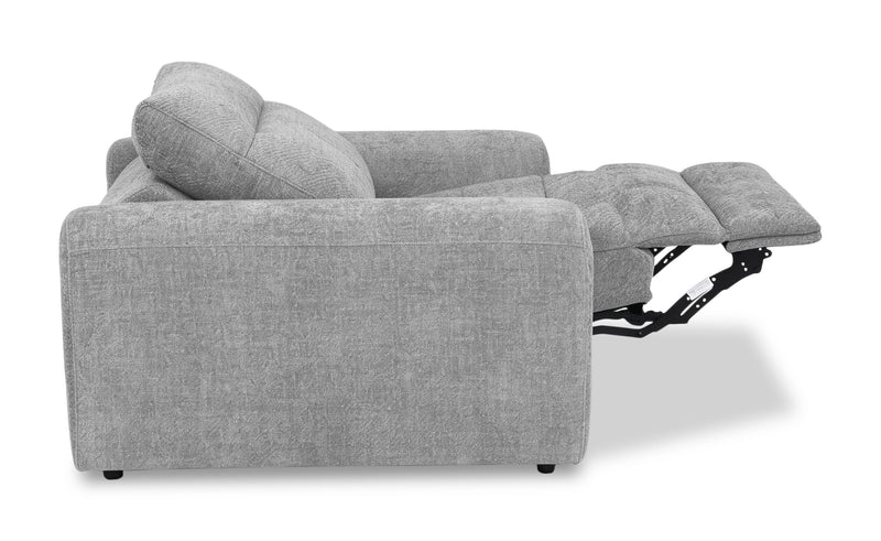 Fauteuil à inclinaison électrique Elevate de Scott Living de 42 po en tissu de chenille - gris