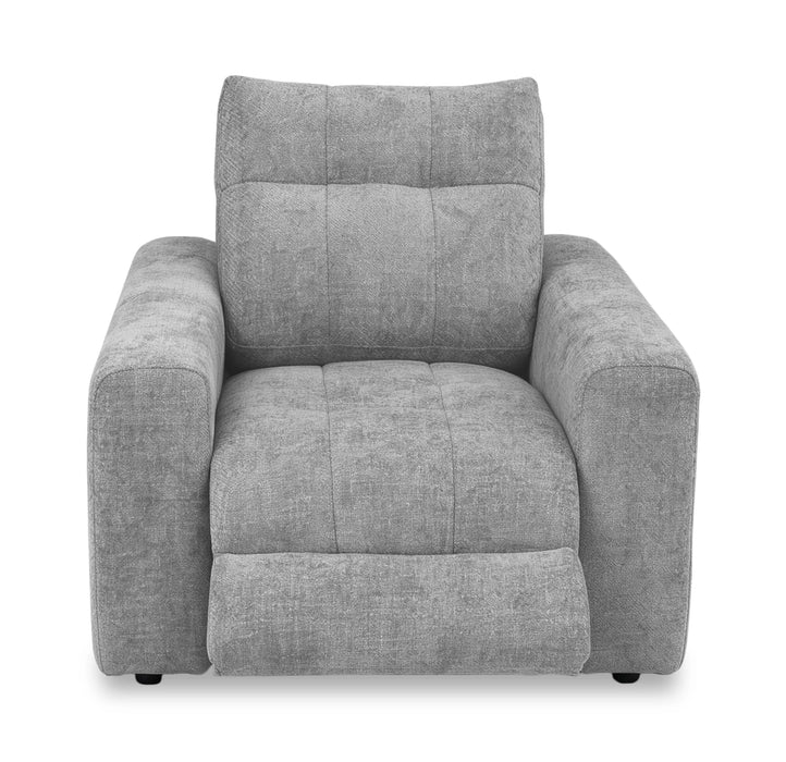 Fauteuil à inclinaison électrique Elevate de Scott Living de 42 po en tissu de chenille - gris