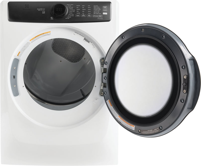 Electrolux Sécheuse électrique Perfect Steam™ à chargement frontal avec Balanced Dry™ et rafraîchissement instantané – 8,0 pi³ - ELFE773CMW
