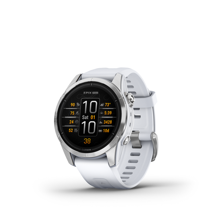 Garmin Epix™ Pro Montre Gps Intelligente - Suivi De La Sante Avec Ecran Amoled, 42 Mm - Argent