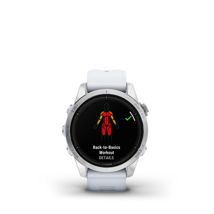 Garmin Epix™ Pro Montre Gps Intelligente - Suivi De La Sante Avec Ecran Amoled, 42 Mm - Argent