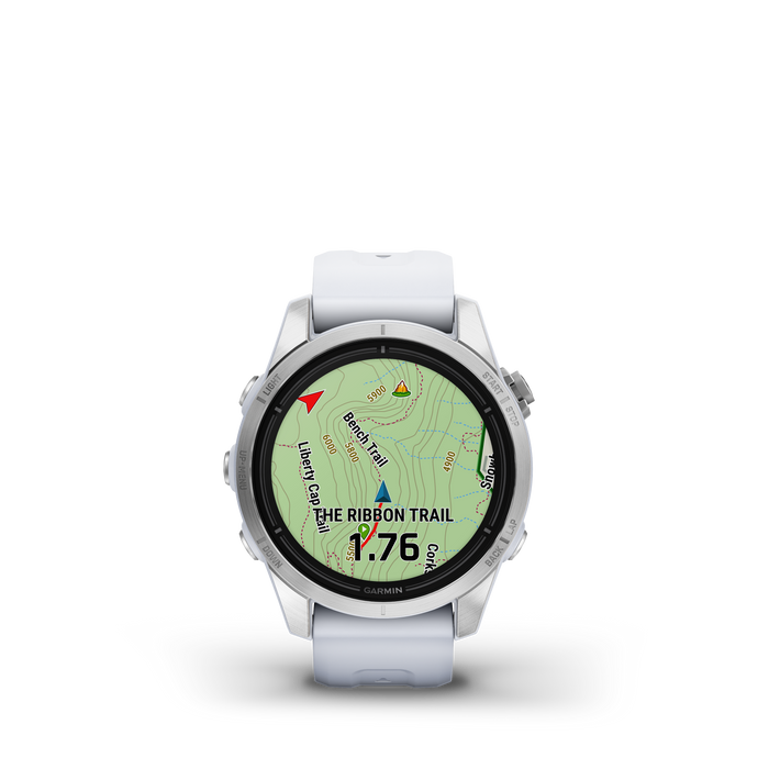 Garmin Epix™ Pro Montre Gps Intelligente - Suivi De La Sante Avec Ecran Amoled, 42 Mm - Argent