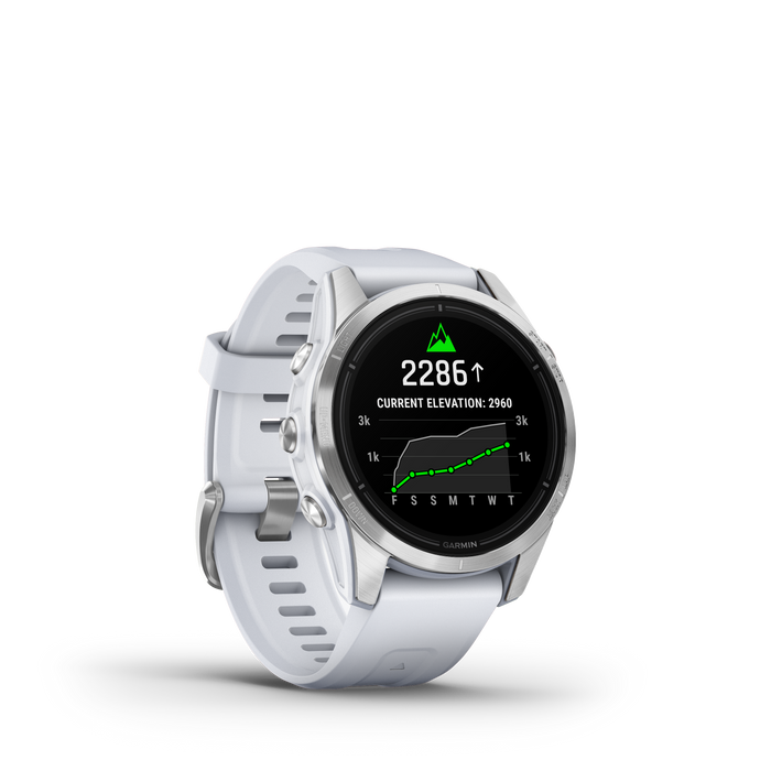 Garmin Epix™ Pro Montre Gps Intelligente - Suivi De La Sante Avec Ecran Amoled, 42 Mm - Argent