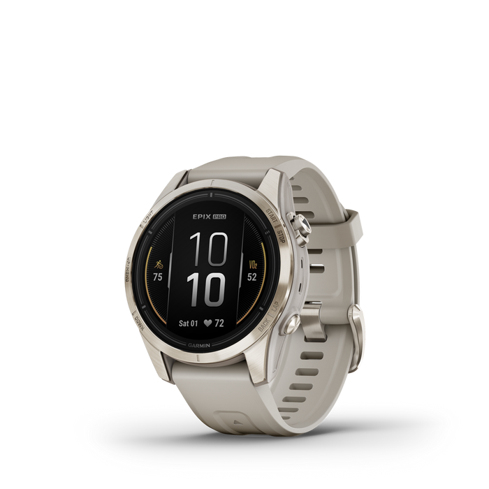Garmin Epix™ Pro Montre Gps Intelligente - Suivi De La Sante Avec Ecran Amoled, 42 Mm - Or Doux