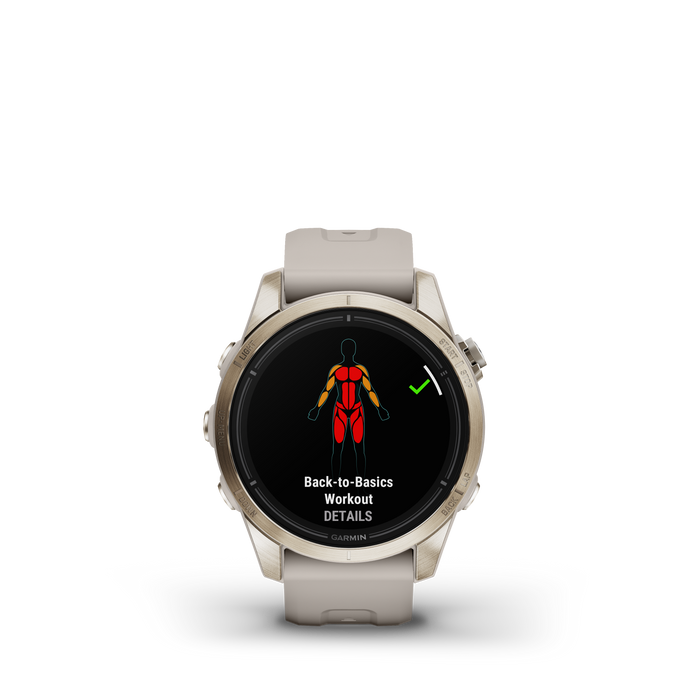 Garmin Epix™ Pro Montre Gps Intelligente - Suivi De La Sante Avec Ecran Amoled, 42 Mm - Or Doux