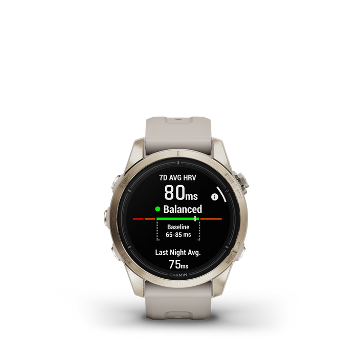 Garmin Epix™ Pro Montre Gps Intelligente - Suivi De La Sante Avec Ecran Amoled, 42 Mm - Or Doux