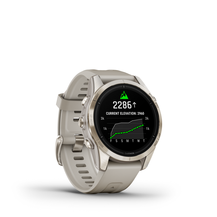 Garmin Epix™ Pro Montre Gps Intelligente - Suivi De La Sante Avec Ecran Amoled, 42 Mm - Or Doux