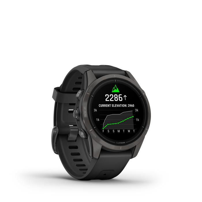 Garmin Epix™ Pro Montre Gps Intelligente - Suivi De La Sante Avec Ecran Amoled, 42 Mm - Gris Carbone
