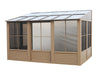 Gazebo Penguin Florence - Solarium mural 8x12 Toit de polycarbonate 