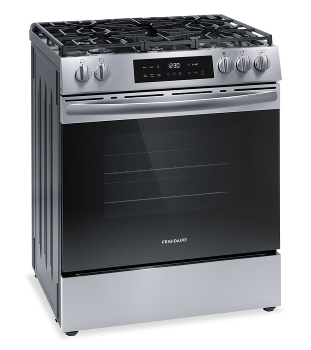 Cuisinière à gaz Frigidaire de 30 po avec commandes à l’avant et friture à air - FCFG3082BS
