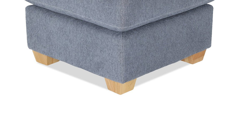 Pouf Finesse de 23 po en tissu de chenille -  mousse de silex