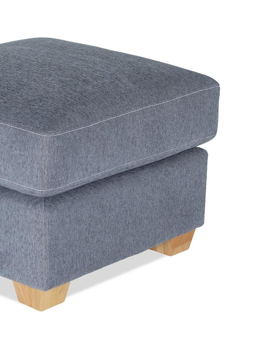 Pouf Finesse de 23 po en tissu de chenille -  mousse de silex
