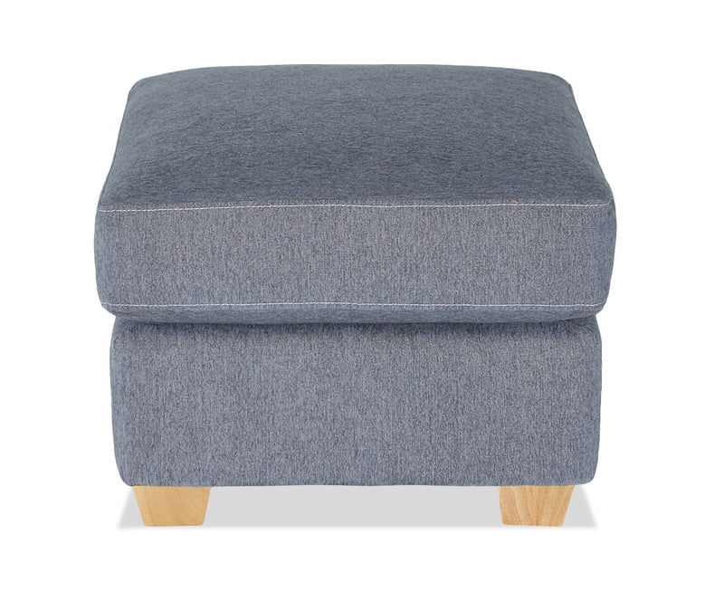 Pouf Finesse de 23 po en tissu de chenille -  mousse de silex