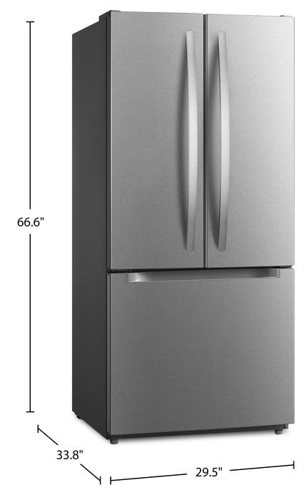 Réfrigérateur Frigidaire de 19 pi3 et de 29,5 po portes françaises - acier inoxydable Smudge-ProofMD - FRFN1801AF