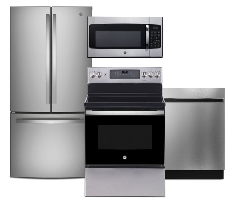 Ensemble de 4 électroménagers GE pour la cuisine - acier inoxydable 