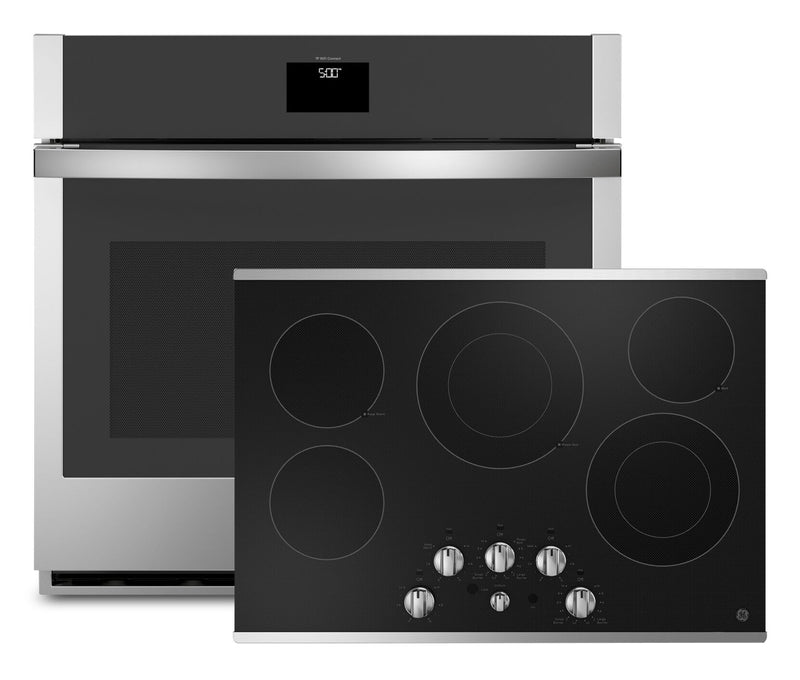 Surface de cuisson électrique de 30 po et four mural simple électrique de 5 pi3 de GE - acier inoxydable 