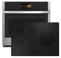 Surface de cuisson à induction de 30 po et four mural électrique de 5 pi3 de GE Profile - noir et acier inoxydable
