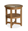 Table de bout Golding de 22 po avec rangement - brun miel