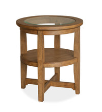  Table de bout Golding de 22 po avec rangement - brun miel