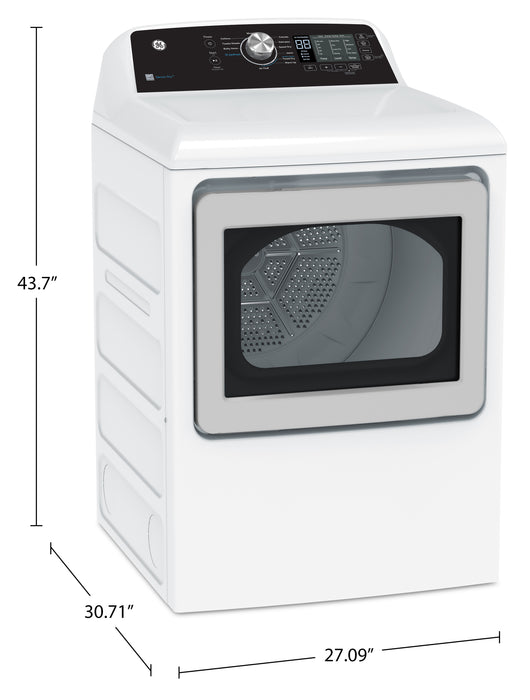 Sécheuse électrique GE de 7,4 pi³ avec cycle SaniFresh - blanche - GTD68EBMRWS