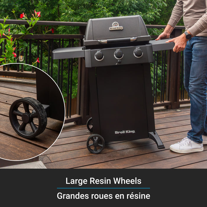 Broil King Gem 310 Shadow 3-bruleurs 24 000 BTU Barbecue a gaz propane - 814954