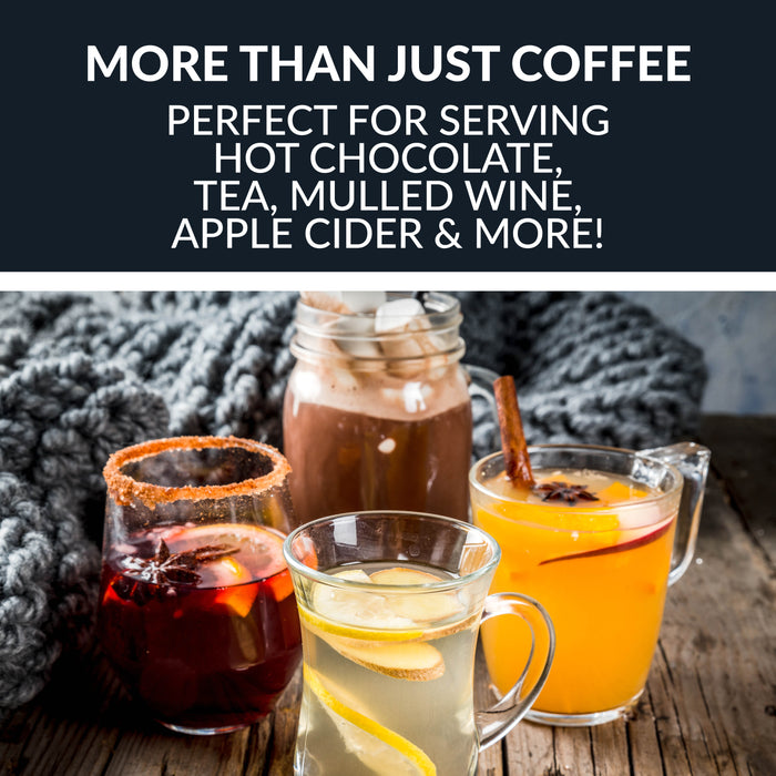 Cafetière Homecraft avec urne à café de 100 tasses et distributeur de boissons chaudes - HCCU100SS