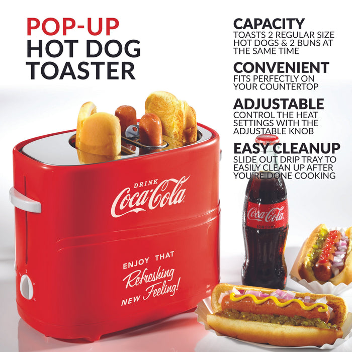 Grille-pain pour hot-dogs Coca-ColaMD de Nostalgia - HDT600COKE