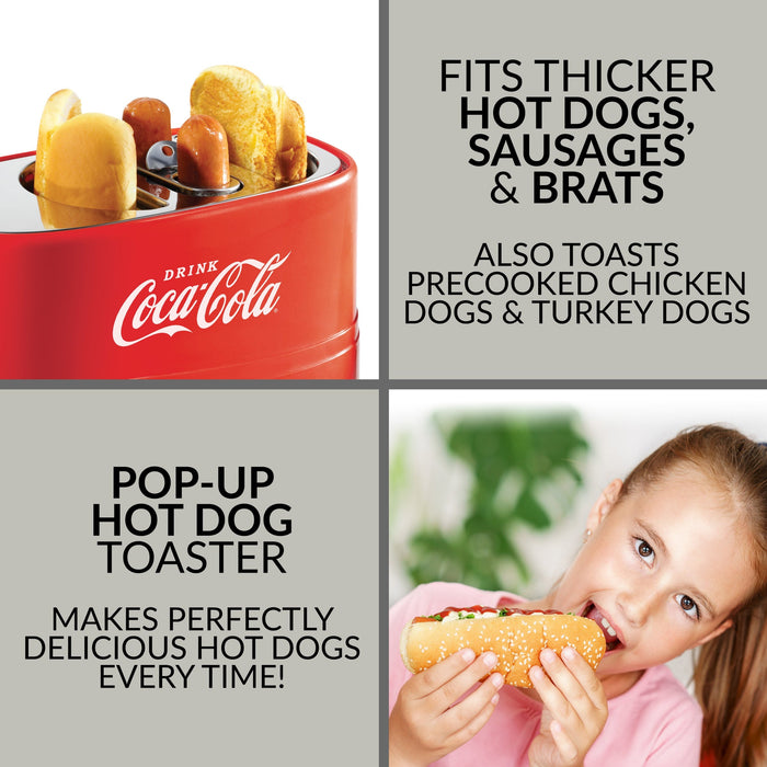 Grille-pain pour hot-dogs Coca-ColaMD de Nostalgia - HDT600COKE