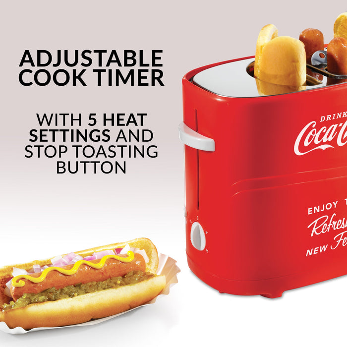 Grille-pain pour hot-dogs Coca-ColaMD de Nostalgia - HDT600COKE