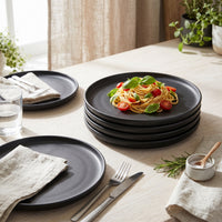  Ensemble de 4 Grandes Assiettes Lisbon en Gres