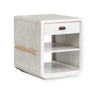 Table d’appoint Holton de 22 po avec rangement - perle 