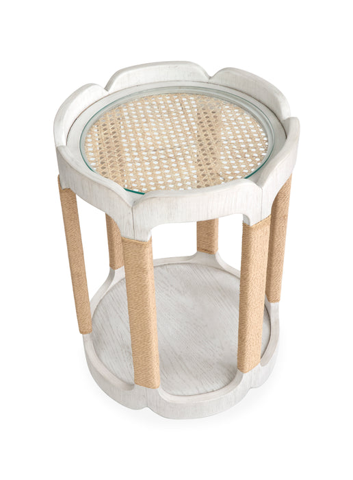 Table de bout Holton de 18 po avec rangement - perle 