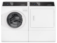  Laveuse à chargement frontal de 3,5 pi3 et sécheuse électrique de 7 pi3 Huebsch avec Pet PlusMC - blanches