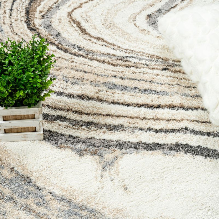 Carpette Darius à motif marbré - 6 pi 7 po x 9 pi 6 po