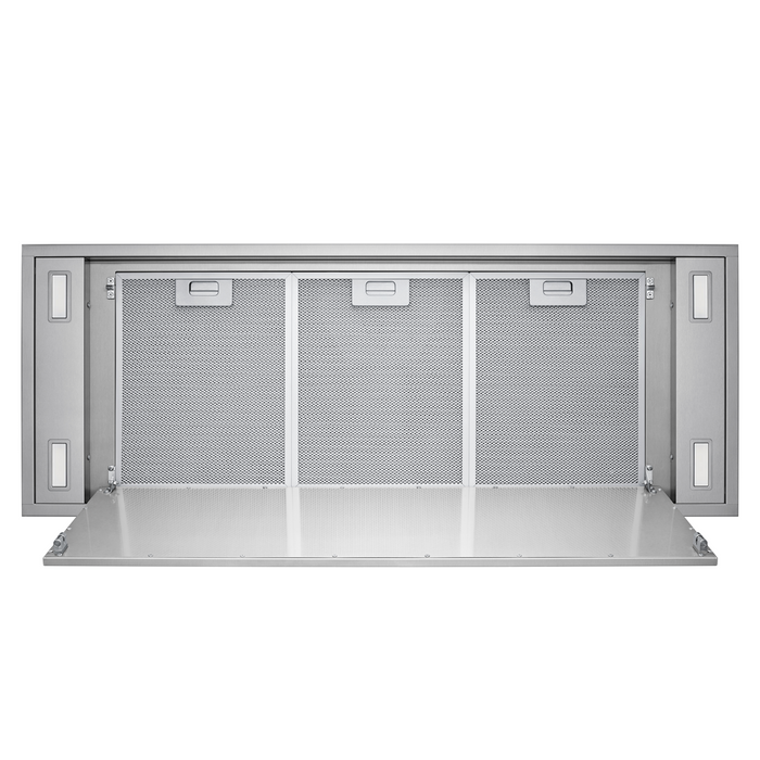 Hotte de cuisinière encastrée au plafond Victory de 42 po et de 900 pi3/min en acier inoxydable - Horizon-42