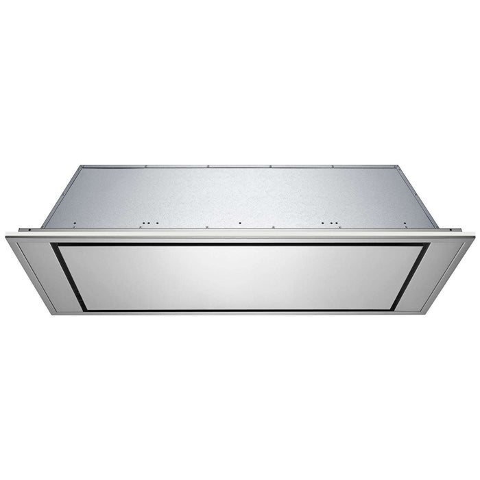 Hotte de cuisinière affleurée au plafond Victory en acier inoxydable avec rétroéclairage à DEL - Horizon-Glow
