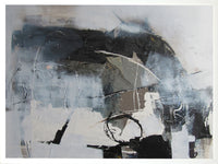 Œuvre d’art encadrée au fini lin « Abstract I » - 26 po x 38 po