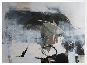 Œuvre d’art encadrée au fini lin « Abstract I » - 26 po x 38 po