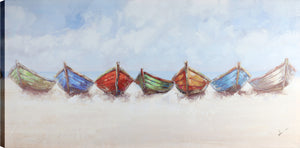 Toile décorative tendue « Canoe Talk » - 24 po x 48 po