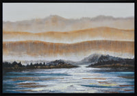 Peinture acrylique encadrée « Blue River » - 31,5 po x 47,5 po