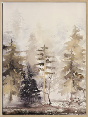 Peinture acrylique encadrée « Trees Landscape I » - 30 po x 40 po