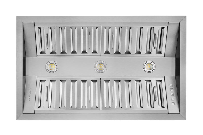 Hotte de cuisinière encastrée de style professionnel Hauslane IN-R300 de 34 po - IN-R300SS-34