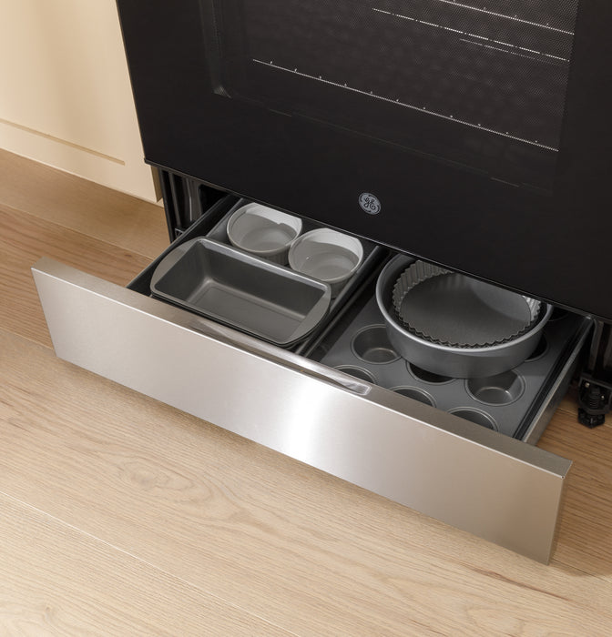 Cuisinière électrique GE de 5 pi³ avec convection européenne véritable et friture à air - acier inoxydable - JCB840STSS