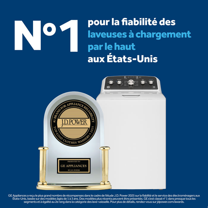 Laveuse GE à chargement par le haut de 4,9 pi³ avec agitateur - gris diamant - GTW491BMRDG