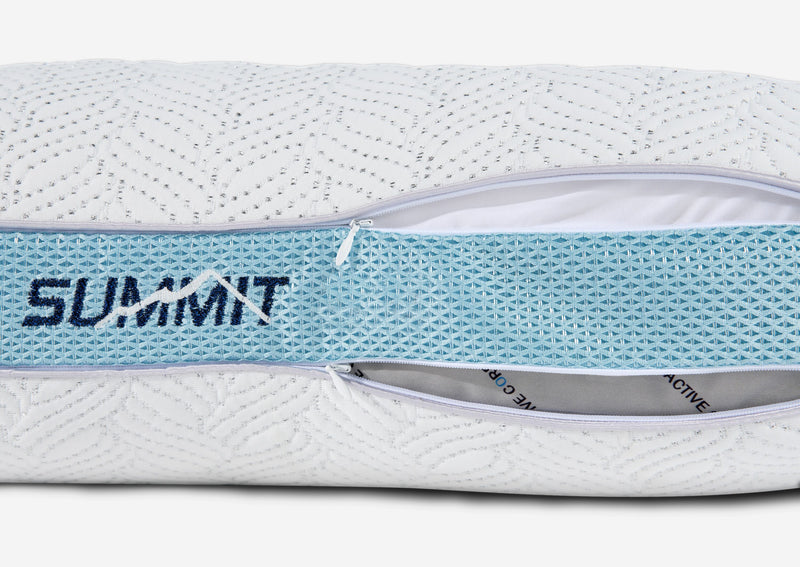 Oreiller PerformanceMD Summit 1.0 de Bedgear pour très grand lit - pour dormeur sur le ventre