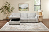 Vault 3-Piece Left-Facing Sectional with Storage Chaise and Two Storage Chairs - Grey | Sofa sectionnel de gauche Vault 3 pièces avec fauteuil long de rangement et 2 fauteuils de rangement - gris