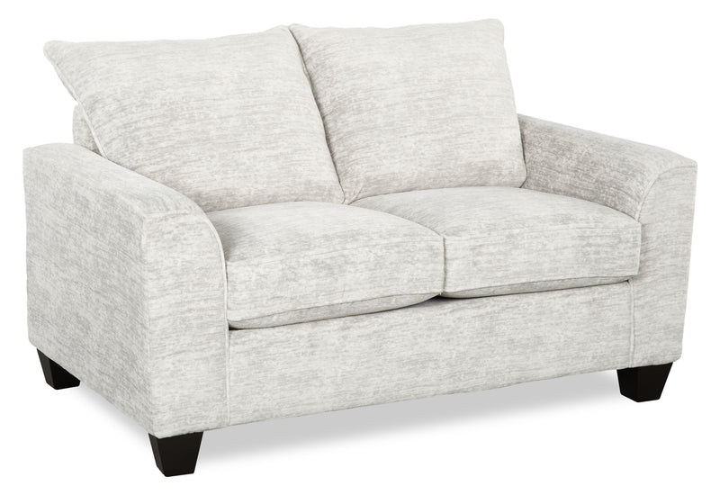 Causeuse personnalisable Roll de Sofa Lab de 63 po fabriqué au Canada en tissu - Plush Oyster