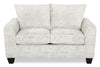 Causeuse personnalisable Roll de Sofa Lab de 63 po fabriqué au Canada en tissu - Plush Oyster