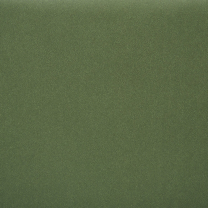 Chaise de salle à manger Arlo en métal avec siège et dossier coussinés capitonnés en tissu - verte