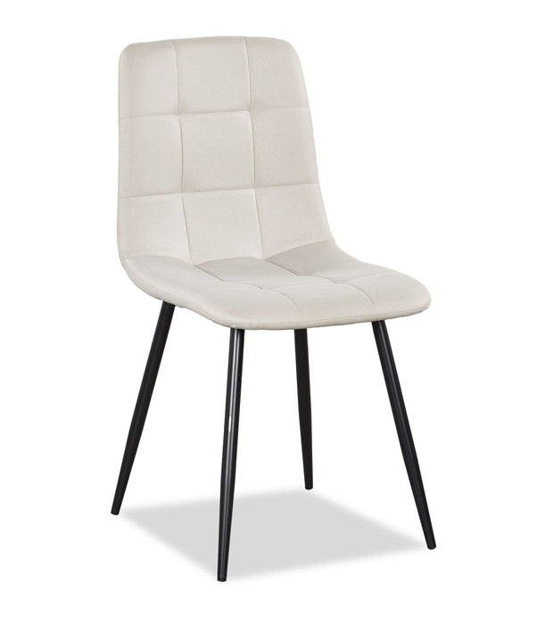 Ensemble de salle à manger Arlo 5 pièces en pierre frittée et métal avec table de 55 po (L) et 4 chaises grises - gris et noir